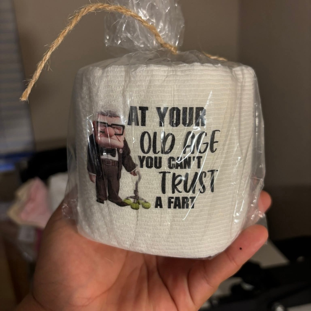 Humorous Toilet Paper with Cartoon Design